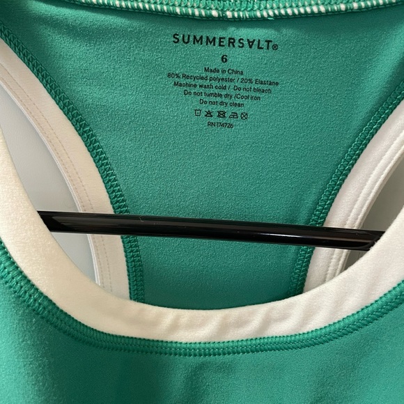 Summersalt GUC Women’s Do-It-All Athletic Dress in Clover & White Sand Size 6 - Picture 3 of 15